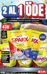 ASPEROX SPARX BULAŞIK MAKİNESİ TABLETİ 60'LI 2 ADET